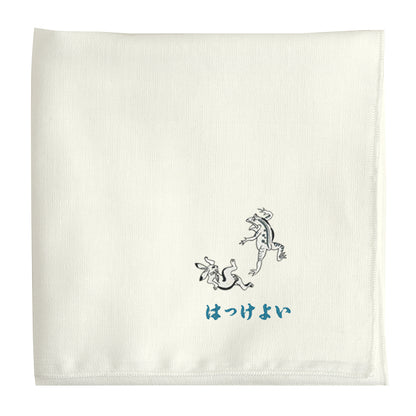 鳥獣戯画ガーゼハンカチ