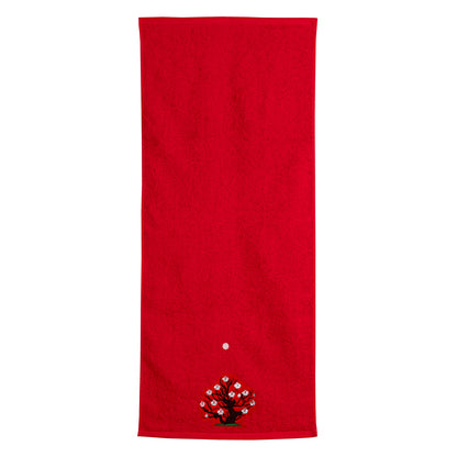 縁起物フェイスタオル（盆栽）