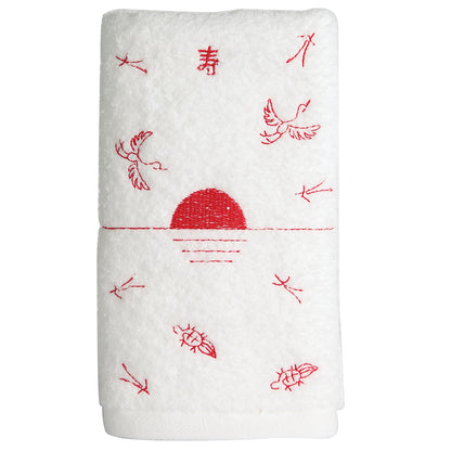 縁起物フェイスタオル（あいさつ）