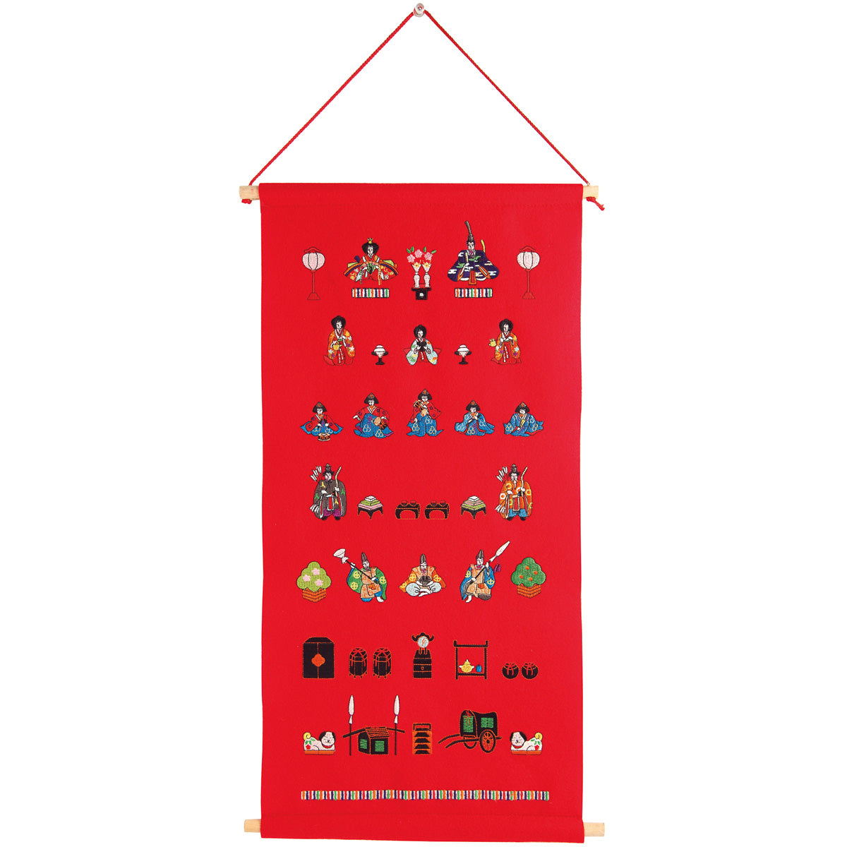 ひなまつりタペストリー（七段雛）