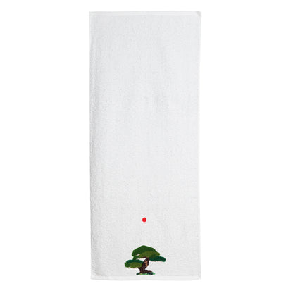 縁起物フェイスタオル（盆栽）