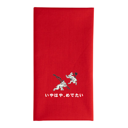 鳥獣戯画手ぬぐい